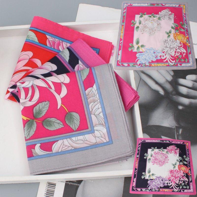 

Полностью хлопковый носовой платок Мягкий Полностью хлопковый Женский с принтом Тонкий Носовой платок Китайский Древний Стиль Квадратный Шарф Японский Стиль Сумка для продуктов Лето Портативный Li Ju 3 Pack -45cm