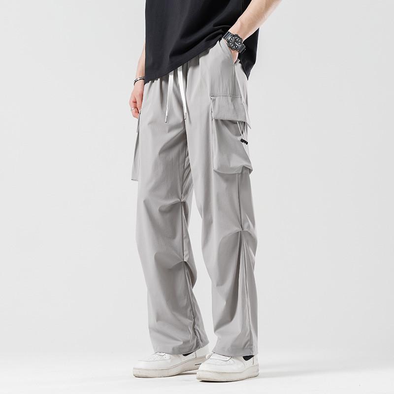 Summer Streetwear Cargo Pants With Multiple Pockets For Men And Women
