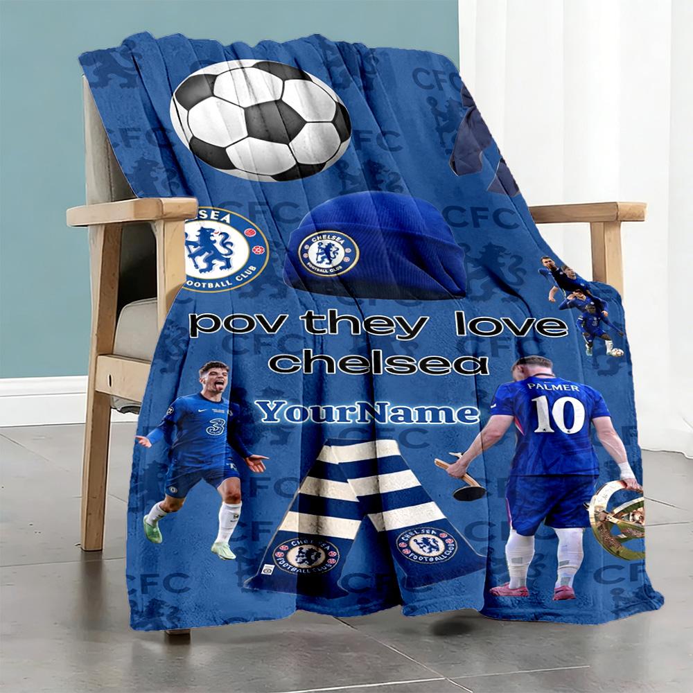 Chelsea Personalized Name Blanket Cozy Personalized Blanket Ultra-Soft for Home Decor Bedding Seaside Picnics Ideal for All Seasons