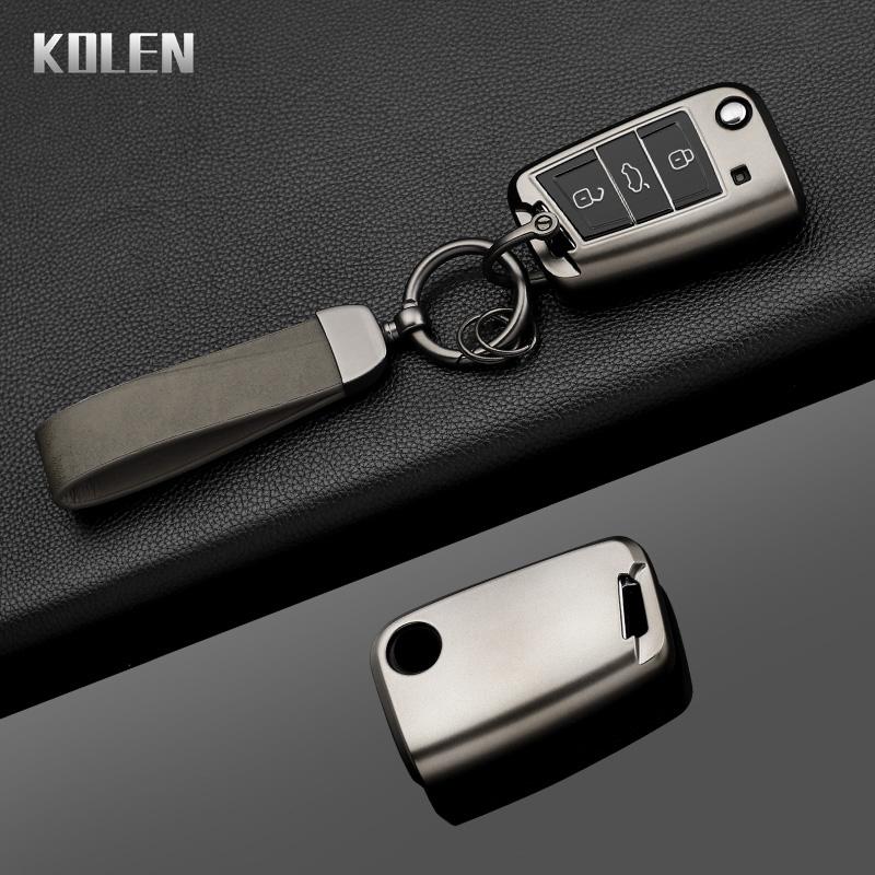 3 4 Buttons TPU Car Flip Key Case Cover Fob for VW Volkswagen Golf 7 Tiguan MK2 for SEAT Ateca Leon FR 2 Ibiza for Skoda Octavia