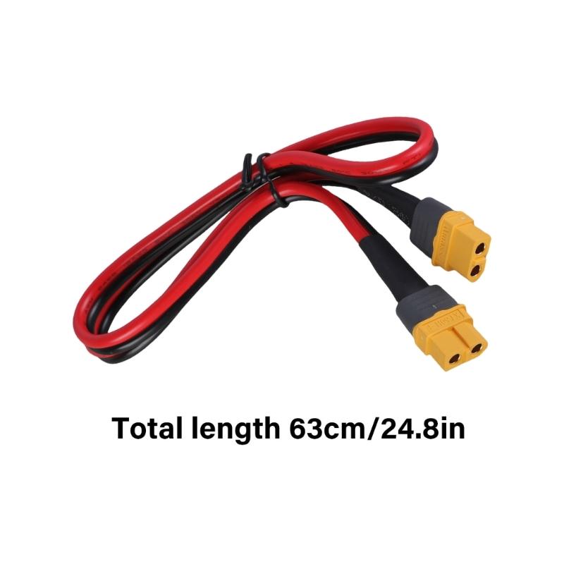 XT60 Female to Female Connectors Extension Cord 12AWG Silicone Wire for RCs Lipos Battery and FPV Drones