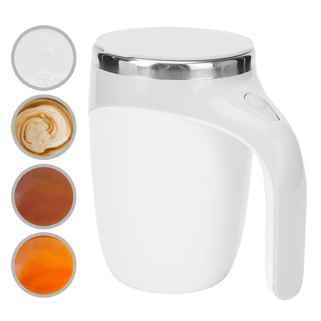 D5 Self Stirring Mug Electric Magnetic Rotating Mixing Cup Automatic Metal Cup for Coffee Milk Rotating Electric Milk Coffee Cup