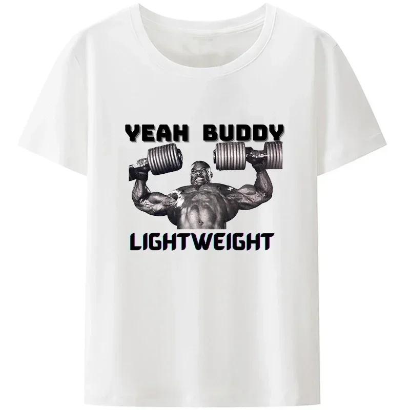 Oblečení do posilovny Ronnie Coleman Fit Cvičební tričko pro muže Lehká základní volnočasová mikina Novinka Design Vtipné
