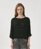 OCCUR Summer Cool See-Through Mesh Knit Top, Black