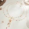 Salircon New Sexy Trendy Tassel Rhinestone Belly Chains Women Exquisite Imitation Pearl Vacation Link Chain Waist Body Jewelry