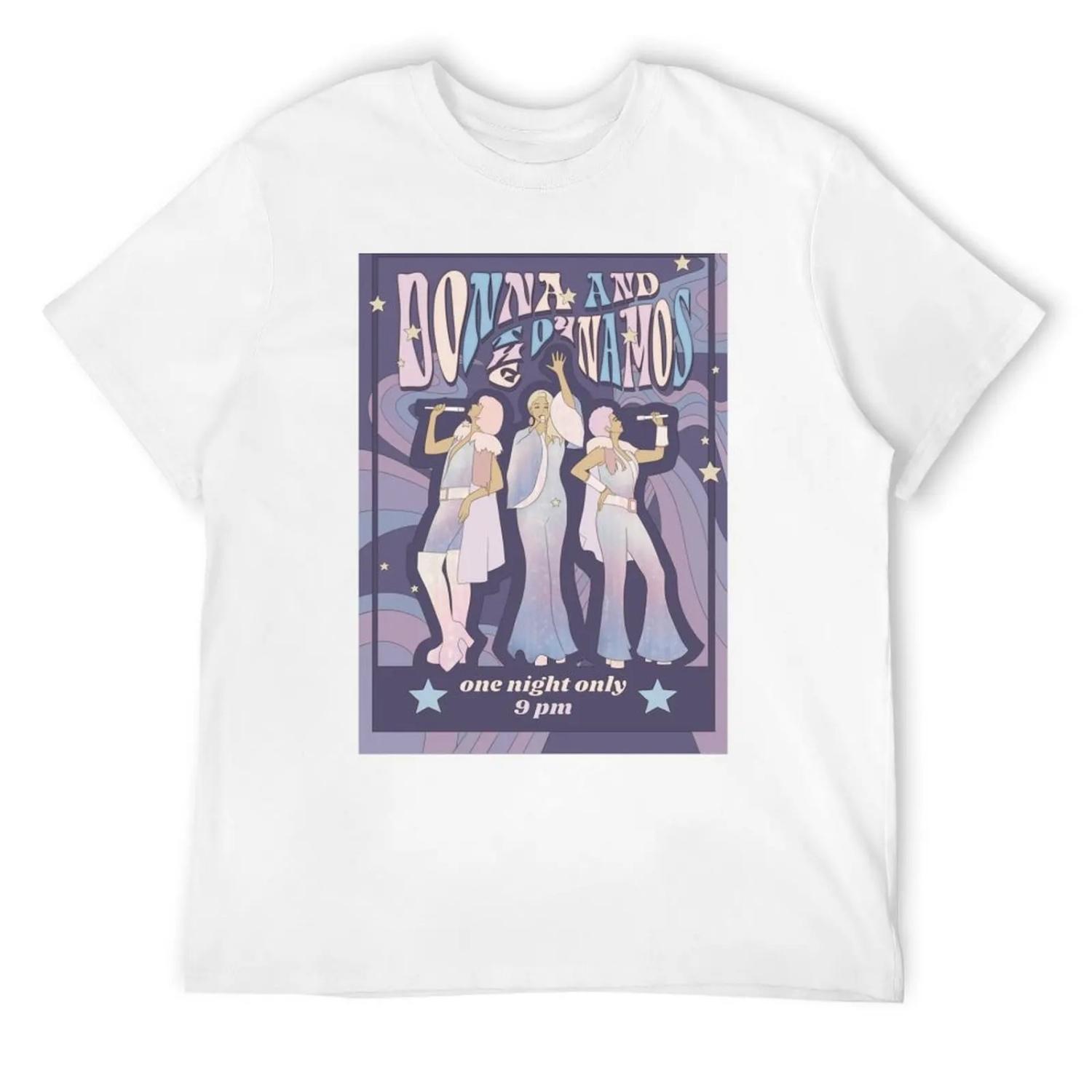 Футболка с плакатом концерта Донны и Динамо Аниме футболка модные рубашки для мальчика мужские футболки высшего качества XXXXXL белый