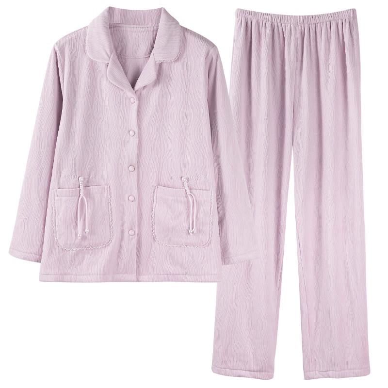 Женский осенне-зимний комплект пижамы из островного велюра Shenbaolai