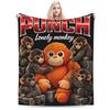 Sad Monkey Punch Blanket Soft Comfy  Throw Blanket Winter Adults Girls Outdoor Camping Bedspread
