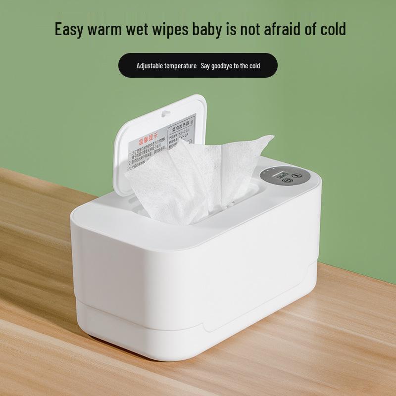Portable USB Baby Wipe Warmer with Wireless Charging & Night Light