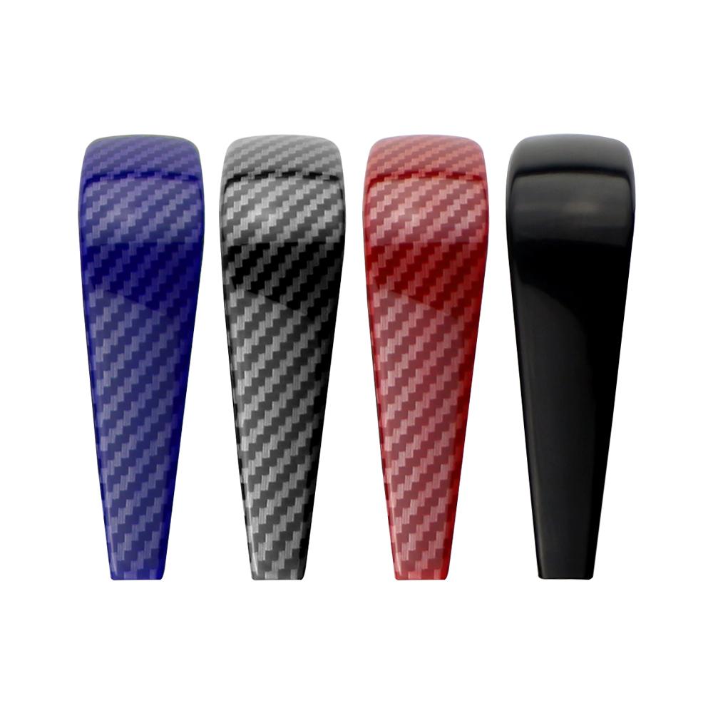 1PC For BMW 3 Series E91 E90 E92 E93 2006-2012 Car Gear Head Shift Knob Cover AT Tuning ABS Carbon Fiber Trim Sticker Accessories