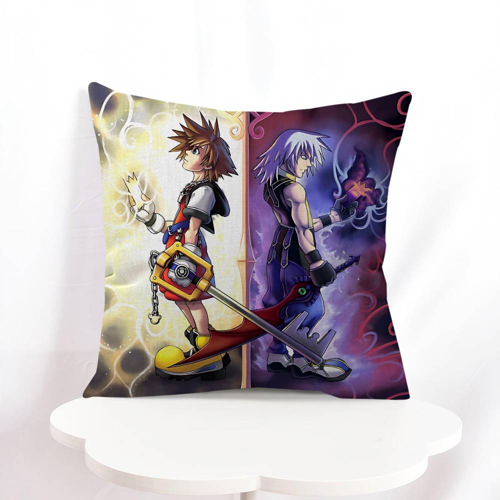 K-kingdom Hearts Cushion Cover Decorative Pillow Sofa Home Decor Case Pillow Cases