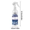 Fabric Cleaning Spray Car Cleaner Interior Ceiling Fabric Flannelette Leather Seat Decontamination Cleaner