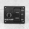 Bilge Pump Control LED Indicators Current  Bilge Pump Switch Panel Long Durability for 12V 24V DC Boat Bilge Pump