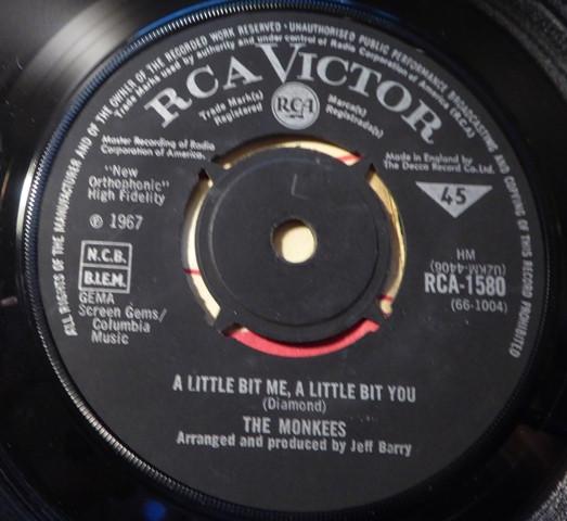 

7inch Record MONKEES - A Little Bit Me, A Little Bit You RCA1580 RCA Victor 1967 UK Rock Used
