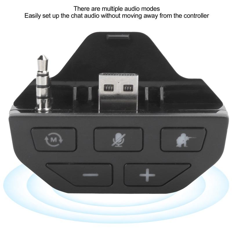 Headset Adapter Controller Audio Adapter Headphone Converter for Xbox One Wireless Gamepad Gamepad Headset Adapter Controller