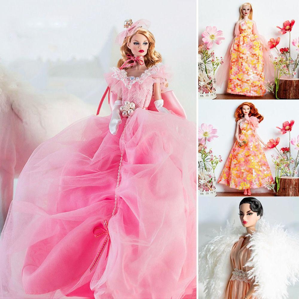 European Fashion Elegant Evening Dress Doll Dresses Clothes Suit for 1/6 BJD 30cm Supermodel Dolls