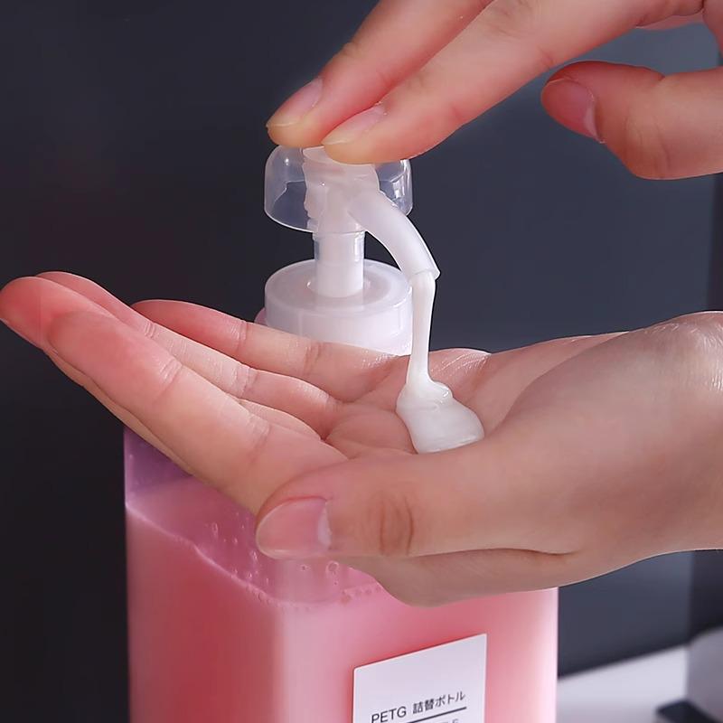 Large Capacity Press-Style Travel Dispenser for Shampoo, Lotion, and Body Wash
