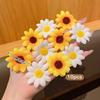 10pcs Sweet Lovely Sunflower Clip Fresh Playful Side Hair Clip Decoration Beach Vacation Party Performance Hair Accessories