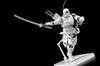 "Cybernetic White Mech: Future Soldier Action Figure"