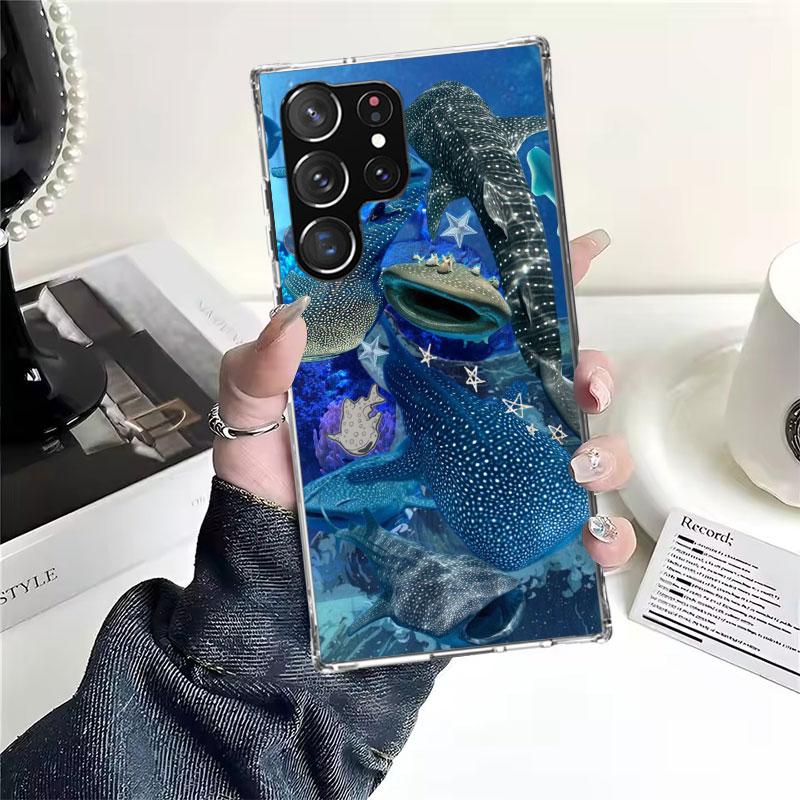Ocean Whale Shark Soft Phone Case For Samsung Galaxy S22 S23 S24 S25 Edge S26 Ultra S20 FE S21 Plus + Fundas Coque Galaxy S20 S2