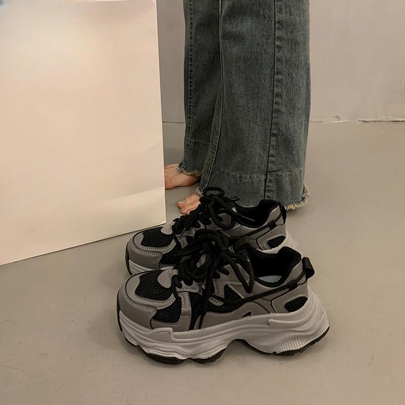 Dad Shoes für Damen Neue Atmungsaktive Damenschuhe Höhenvergrößernde Lässige Sportschuhe