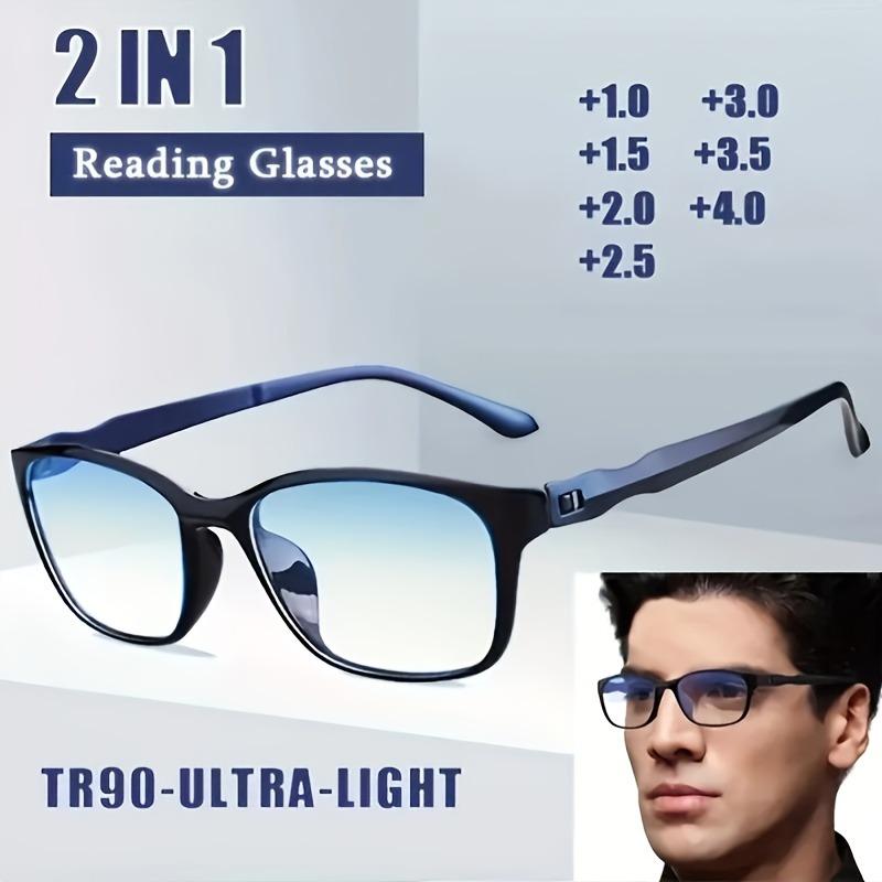 3 Piece Set of Anti Blue Light Reading Glasses for Men and Women Fashionable High-definition Reading Glasses