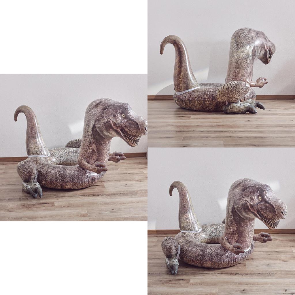 Large Inflatable Dinosaur Pool Float Raft For Adults With Thickened Pvc Construction