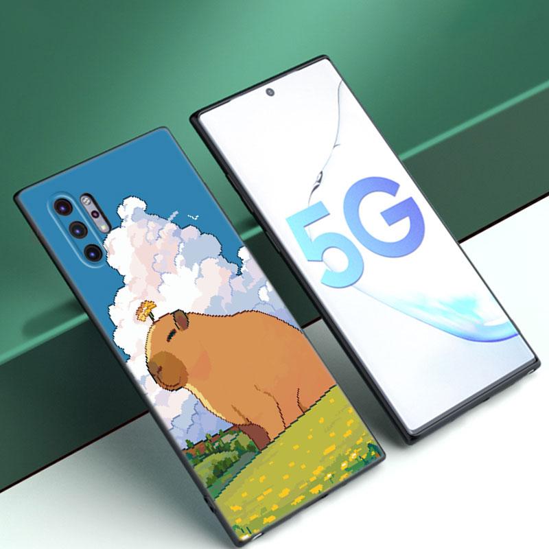 Cute Cartoon Capybara Phone Case For Samsung M30 M31 S Note 10 20 M04 M13 M32 M14 M23 M33 M34 M42 M52 M53 M54 5G M11 M12 M21 M22