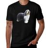 Bearded Collie Standing TShirt Soft Durable Cotton TShirt