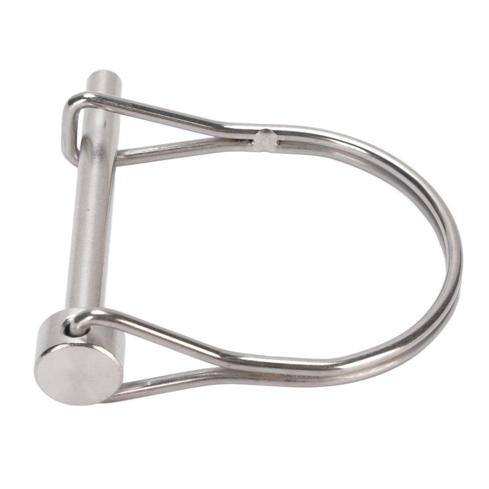 2PCS Silver Safety Coupler Pin 304 Stainless Steel Trailer Coupler Pin Practical Shaft Locking Pin
