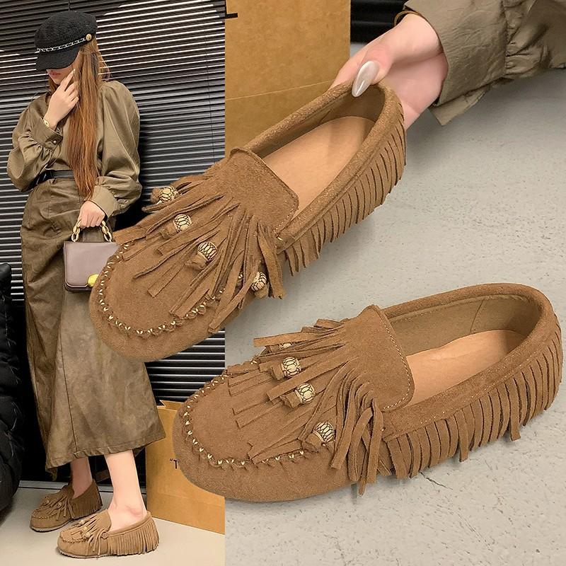 

Модные женские туфли в стиле ретро на мягкой подошве, весенние новые круглые туфли на плоской подошве, модные женские туфли с кисточками, повседневная женская спортивная обувь, zapatosbaratos 39