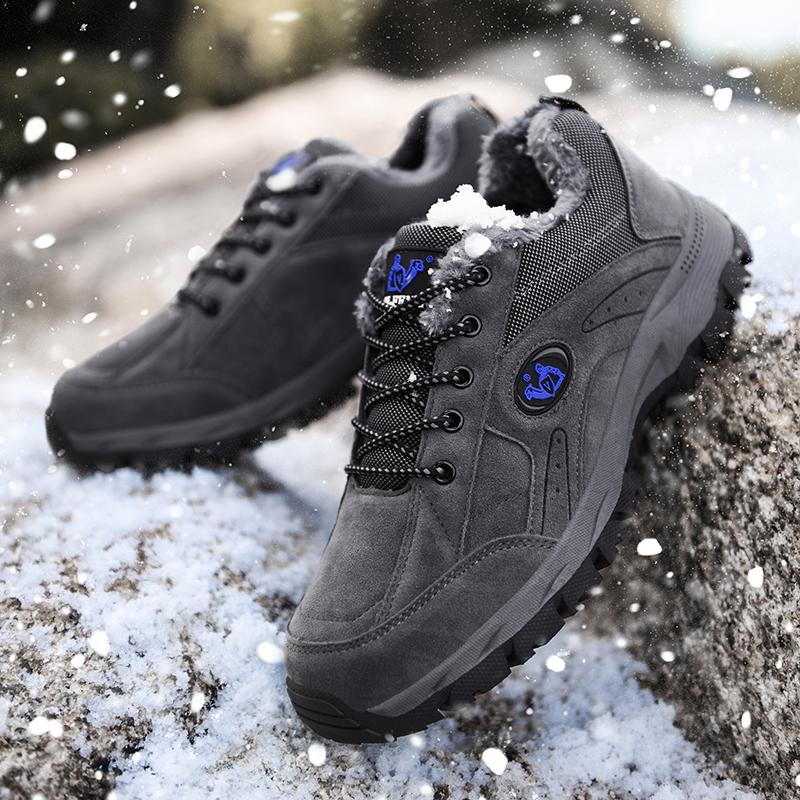 Winter Snow Boots For Men Women Keep Warm Cotton Shoes Outdoor Hiking Shoes Plush Warm High Ankle Boot Man Sneakers