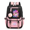 Kpop Witch Hunting Group Saja Boys Peripheral Printed Backpack Backpack, Student Campus Fur Ball Backpack CLE