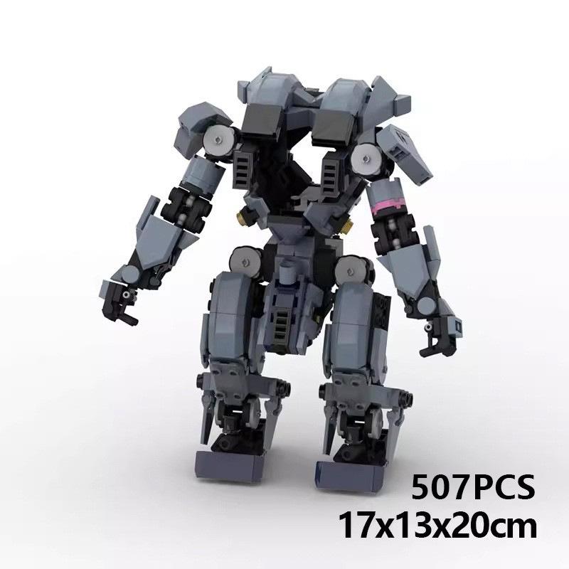 Creative Mecha Deep Sea World Compatible Shark Diy Assembled Robot Boy Puzzle Gift Ornament