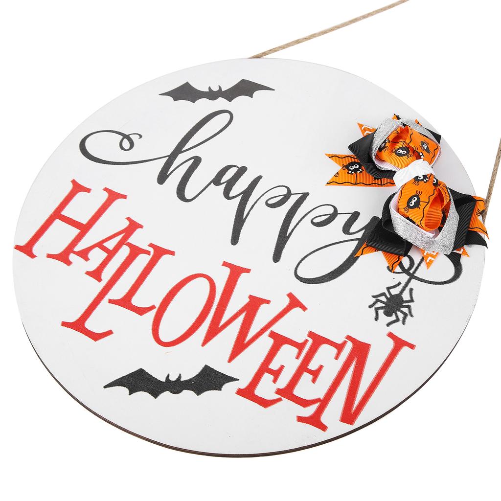 Door Sign Wooden Hanging Halloween Ornament Sign for for Outdoor Indoor Garden Home Decoration