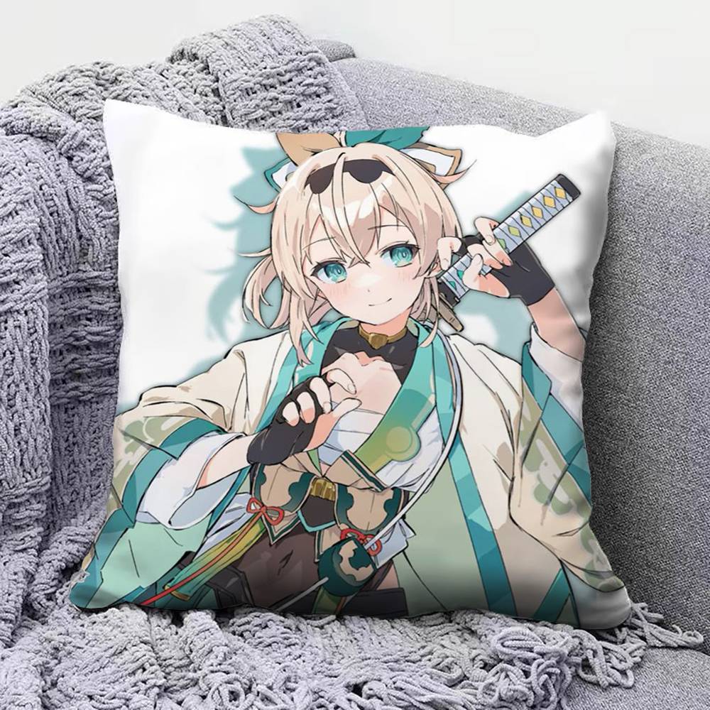 

Kazama Iroha VVTuber Pillow Covers Home Sofa Cushion Covers and Aecorative Custom 30X30cm