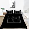 3D Map Printing Duvet Cover Set with Pillowcase Cartoon Home Textiles Bedding Set Children Twin Single Size Bed Sets