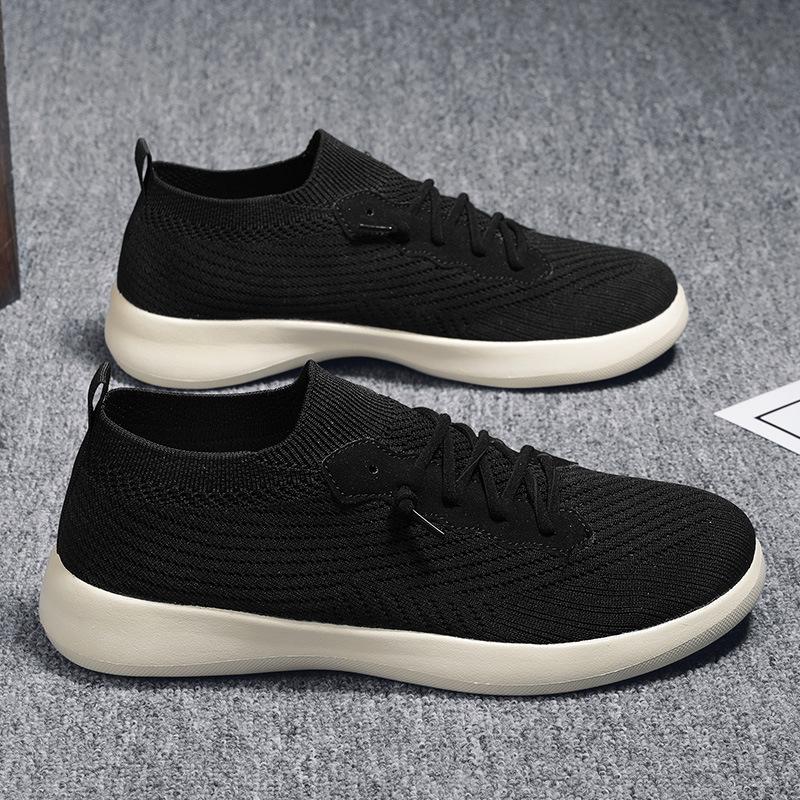 Men's and women's leisure outdoor comfortable breathable mesh shoes flying woven travel shoes spring and summer classic