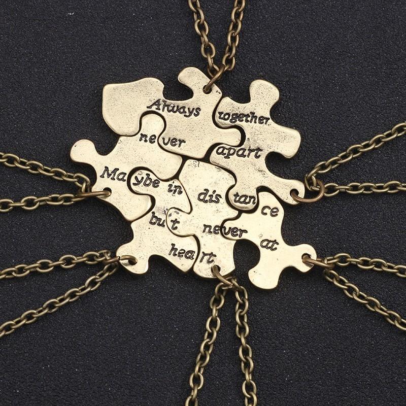 3/4 Pcs Star Moon Chain Best Friend Pendant Necklace Bff Sister Friendship Choker Men And Women Party Jewelry Accessories Gift
