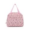 Three-Piece Backpack Set Bow Printed Corduroy Large Capacity Handbag Multi-Functional Backpack with Lunch Bag Pen Bag