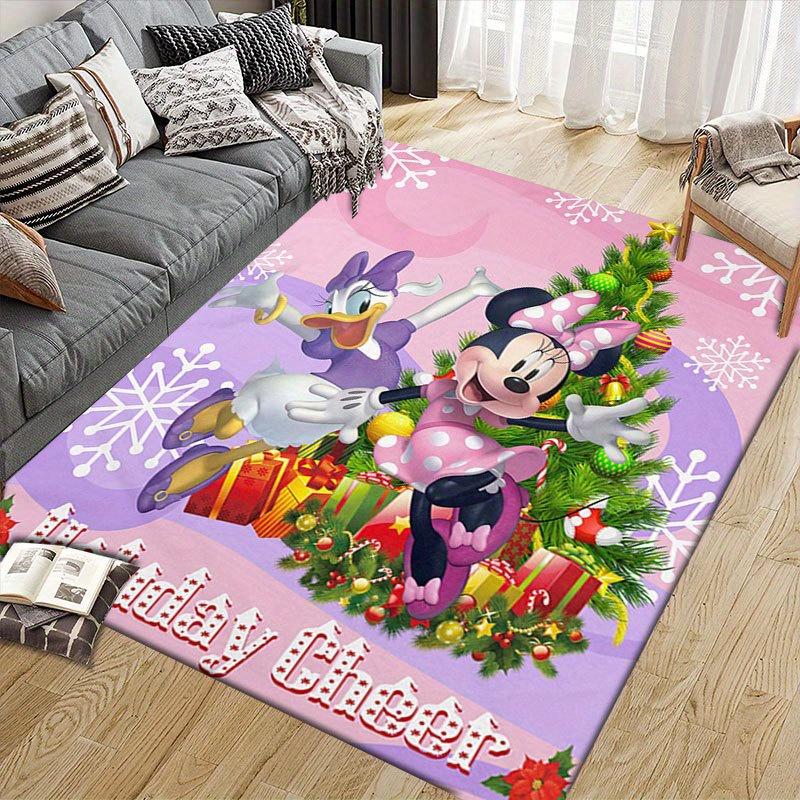 1pc Disney Cartoon Characters Pattern Carpet Area Rug Non-slip Carpet Hand Washable Floor Mat Suitable For Living Room Bedroom Home Decor Ro