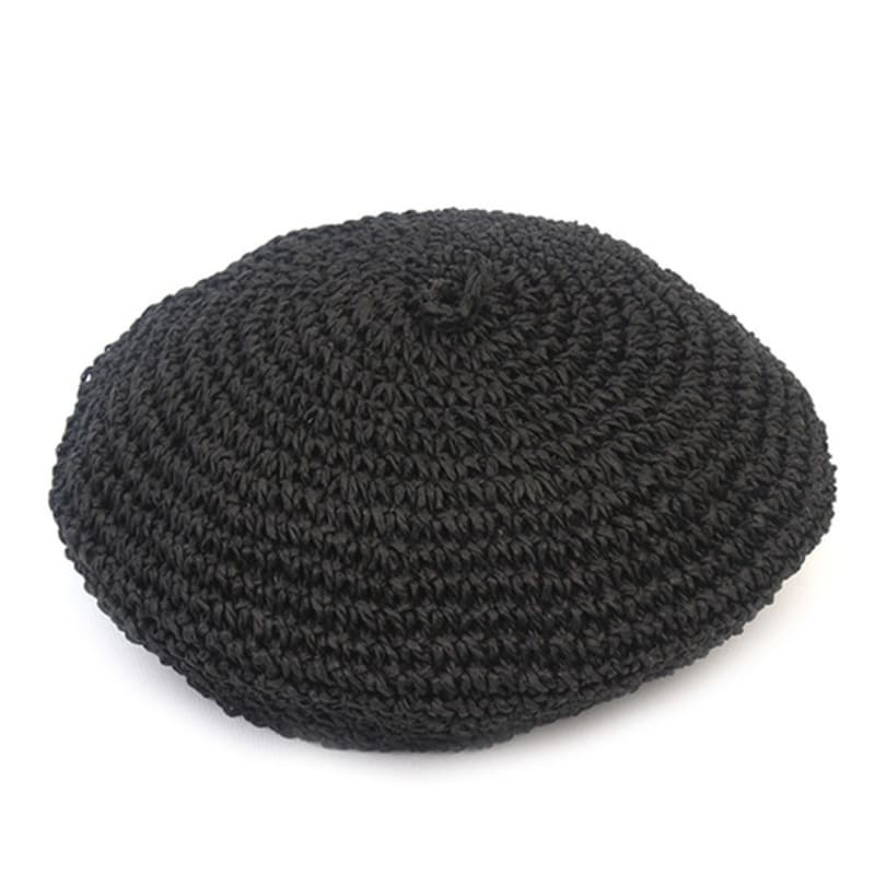 Universal chemistry Rattan Summer Black Beret Beret