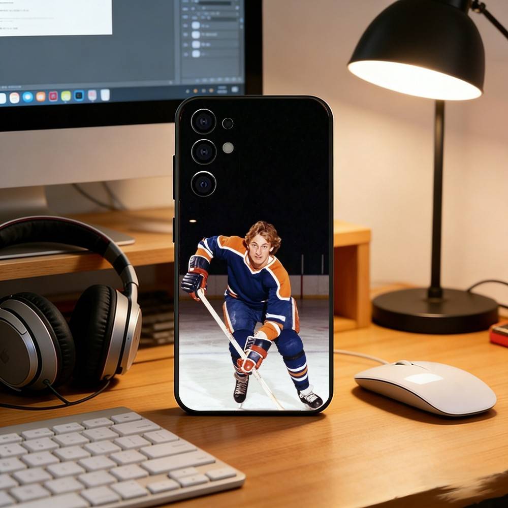 W-Wayne G-Gretzky Phone Case Black Silicone Soft For Samsung S25,S24,S21,S22,S23,S30,Ultra,S20,Plus,Fe,Lite