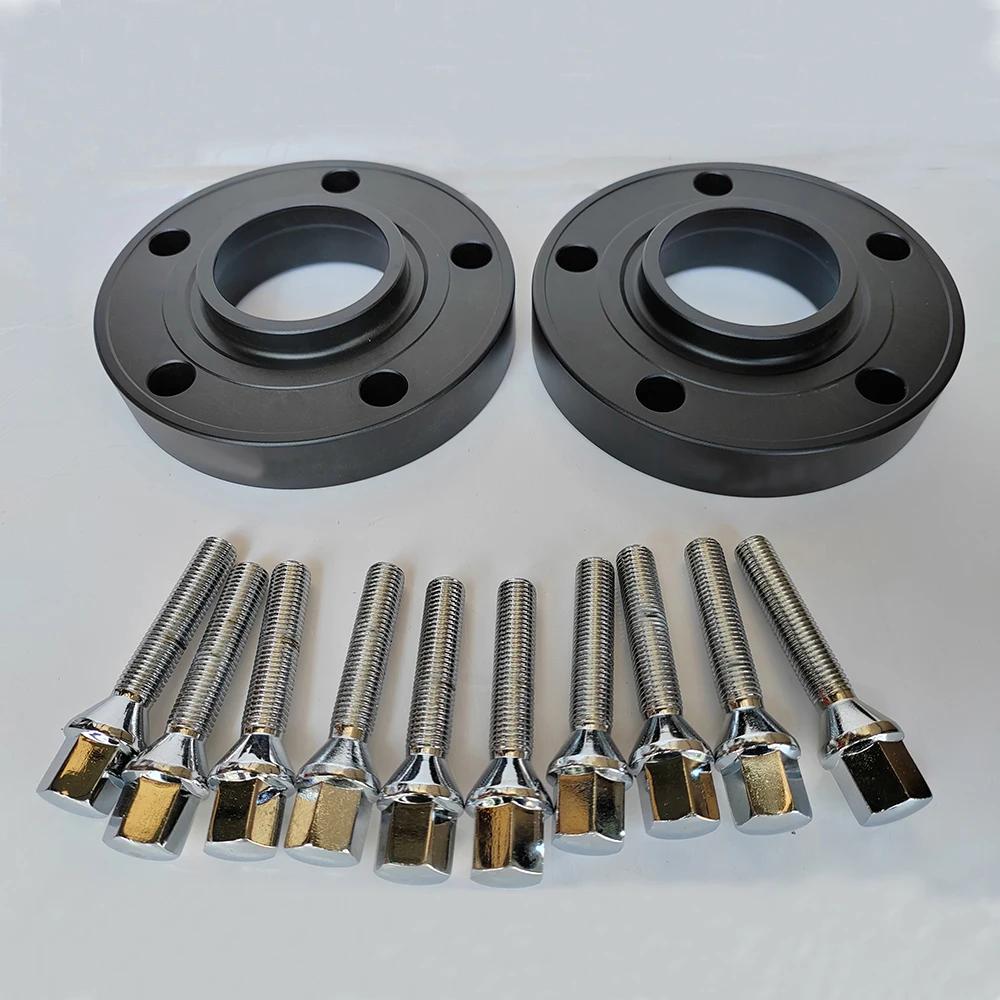 Zestaw 2 szt. Dystansów Kół 10mm/12mm Hubcentric 5x120 72.6 z śrubami do kół M14 x 1.25 Dla 2015 BMW f30