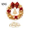 Christmas Tree Elements Wreath Static Window Sticker, Decorative Decals for Glass Doors And Windows, Holiday Scenery Accessories Removable PVC