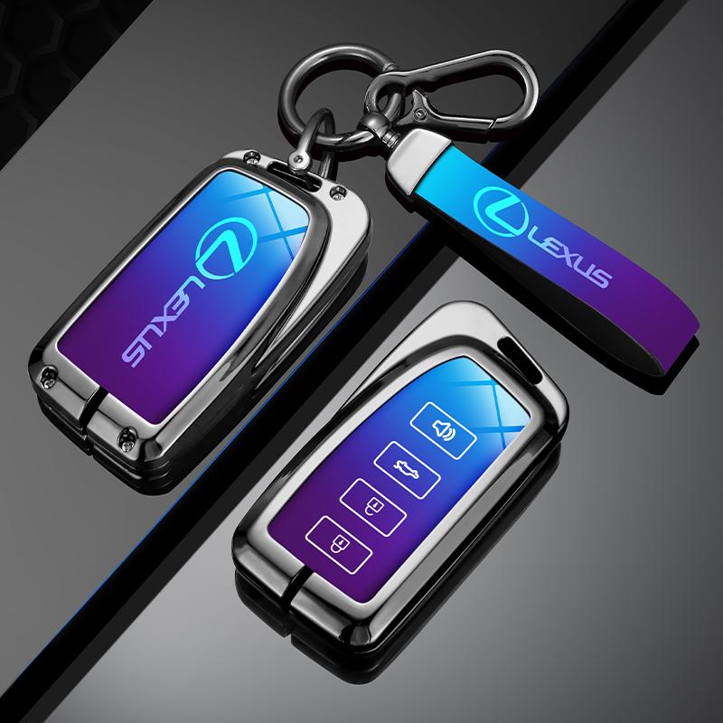 Metal Car Key Case Cover for Lexus RX350 NX300 Es300h Rx450h GS300 GX470 IS250 ES350 LX570 GX460 Nx300h Is300h Shell Fob Holder