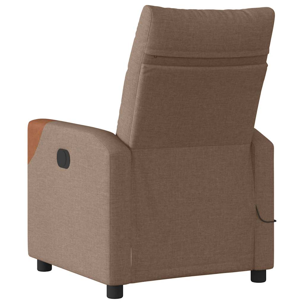 Massage Chair Brown Fabric