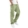 Salopette pour hommes cordon de serrage multi-poches pantalons décontractés pantalons de randonnée pantalons en sergé de coton
