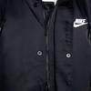 Nike Letter B Logo Embroidered Hooded Mid-Length Long Sleeve Coat Men Coats Black FB7321-010