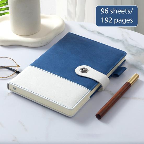 A5 Executive Notebook Thick Paper Notebook with Faux Leather Cover 192 Pages Personal Diary Notepad for Business Meetings